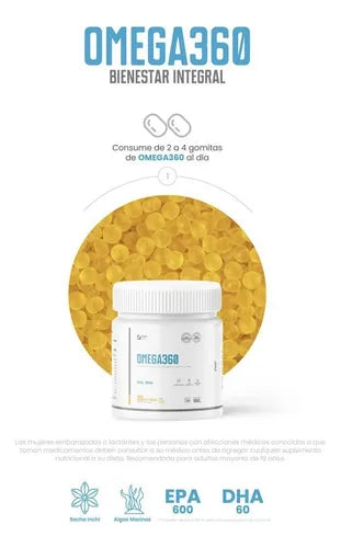 🟠 Omega 360 FWP – Omega 3 Premium en Gomitas
