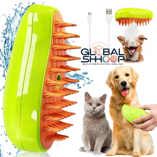 Cepillo de  Vapor 3 en 1 para Mascotas