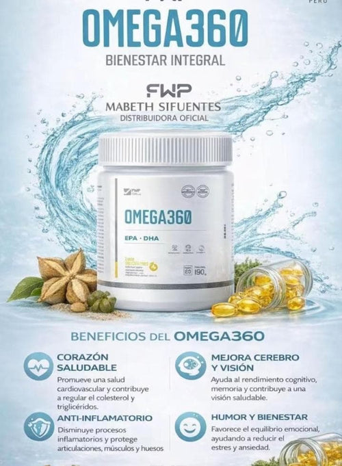 🟠 Omega 360 FWP – Omega 3 Premium en Gomitas